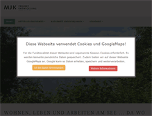 Tablet Screenshot of mjk-immobilien.de